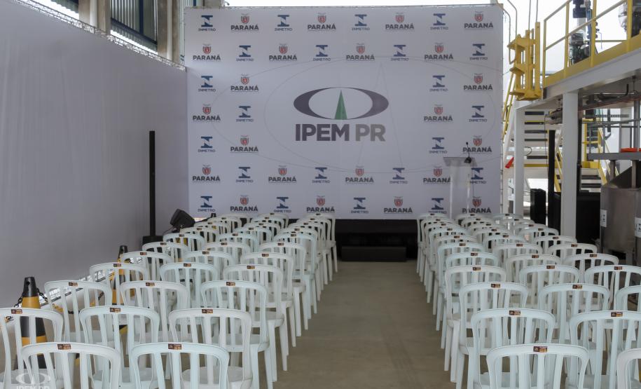 Fotos da inauguração do novo posto de verificação de veículos-tanque em Araucária