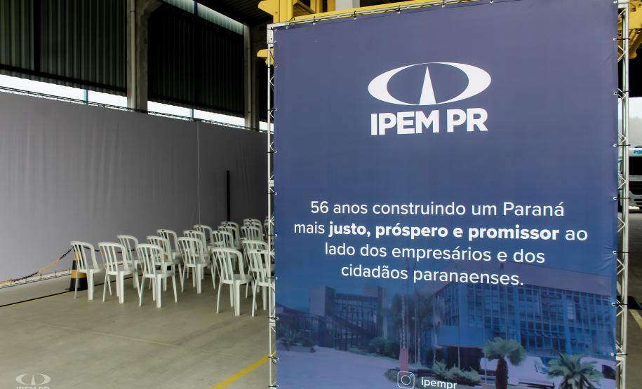 Fotos da inauguração do novo posto de verificação de veículos-tanque em Araucária