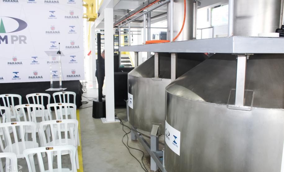 Fotos da inauguração do novo posto de verificação de veículos-tanque em Araucária