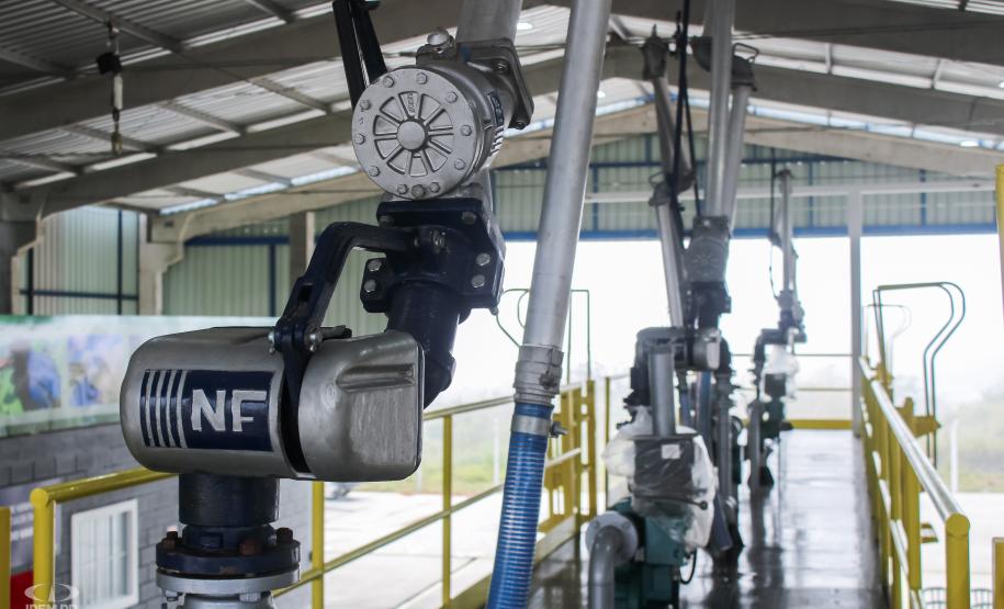 Fotos da inauguração do novo posto de verificação de veículos-tanque em Araucária