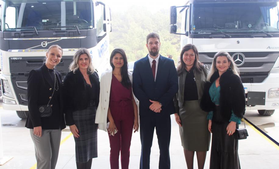Fotos da inauguração do novo posto de verificação de veículos-tanque em Araucária