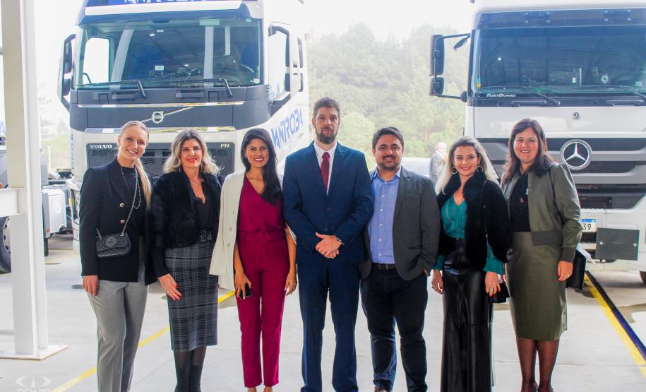 Fotos da inauguração do novo posto de verificação de veículos-tanque em Araucária