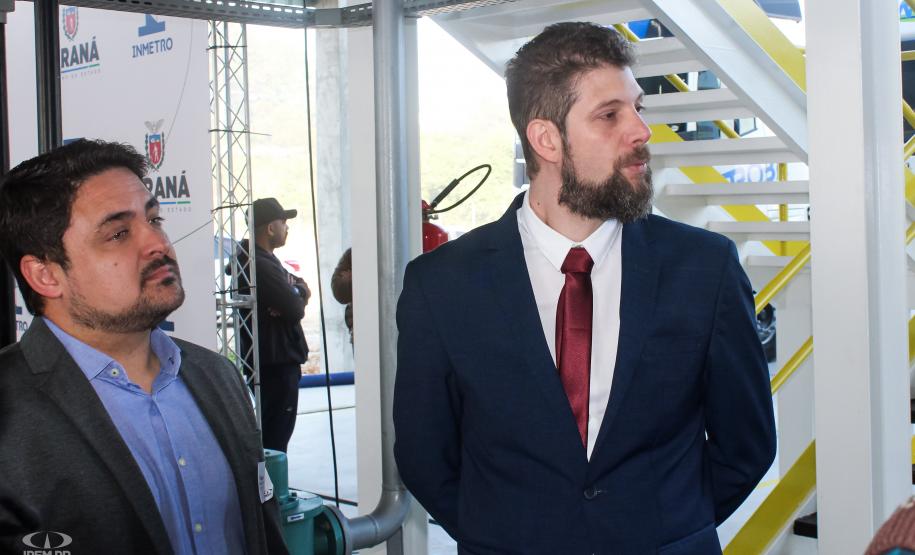 Fotos da inauguração do novo posto de verificação de veículos-tanque em Araucária