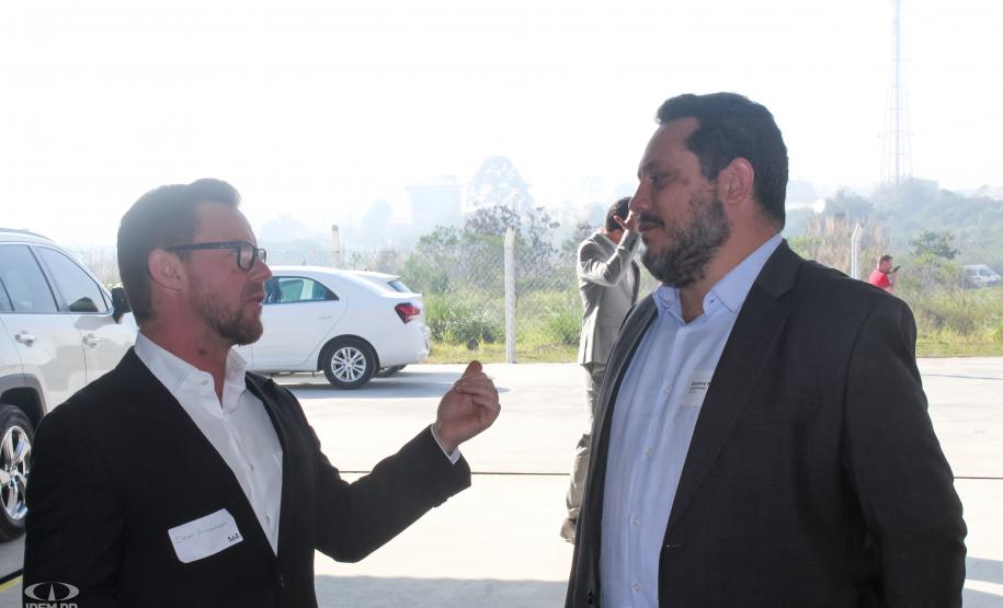 Fotos da inauguração do novo posto de verificação de veículos-tanque em Araucária