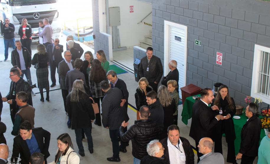 Fotos da inauguração do novo posto de verificação de veículos-tanque em Araucária