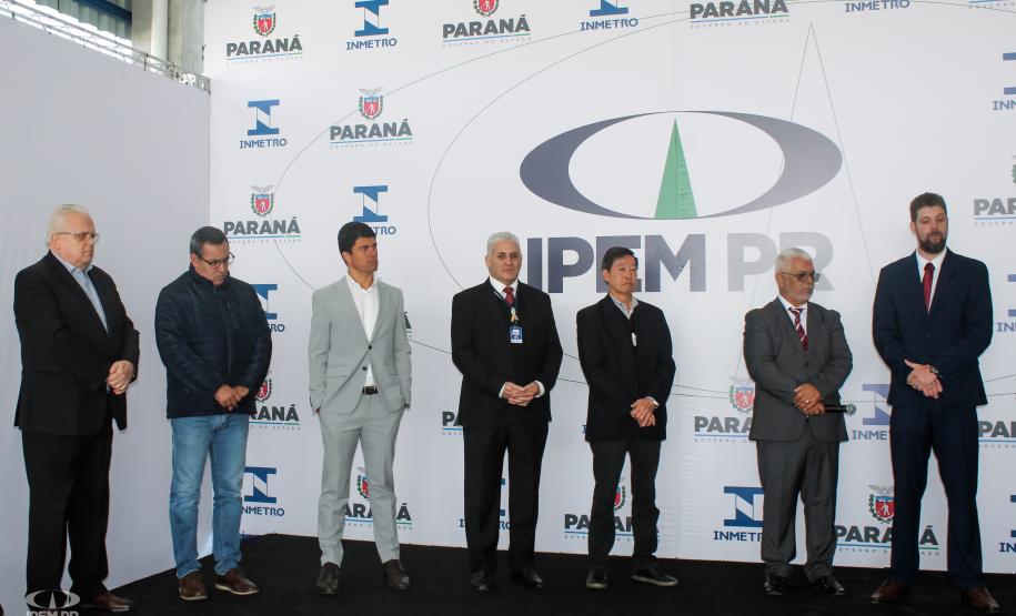 Fotos da inauguração do novo posto de verificação de veículos-tanque em Araucária