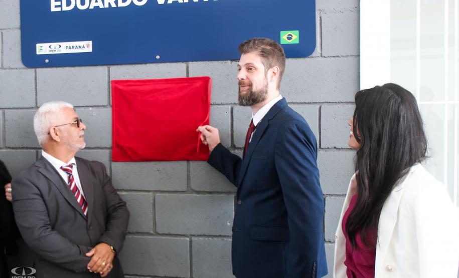 Fotos da inauguração do novo posto de verificação de veículos-tanque em Araucária