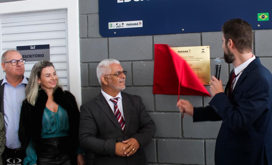 Fotos da inauguração do novo posto de verificação de veículos-tanque em Araucária