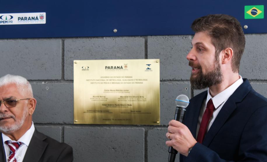 Fotos da inauguração do novo posto de verificação de veículos-tanque em Araucária