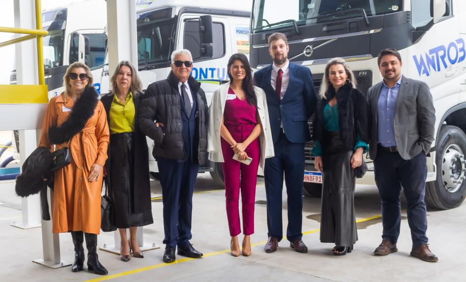 Fotos da inauguração do novo posto de verificação de veículos-tanque em Araucária