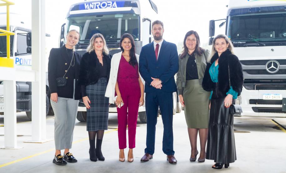 Fotos da inauguração do novo posto de verificação de veículos-tanque em Araucária