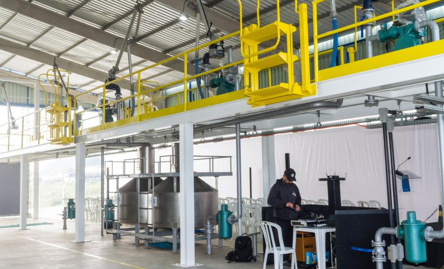 Fotos da inauguração do novo posto de verificação de veículos-tanque em Araucária