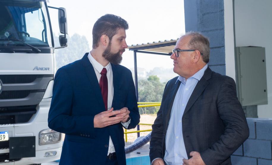 Fotos da inauguração do novo posto de verificação de veículos-tanque em Araucária