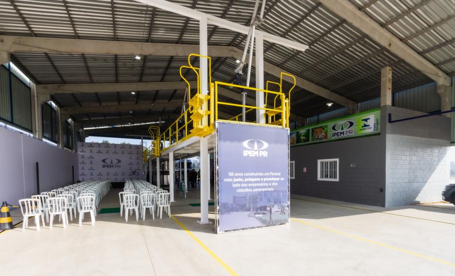 Fotos da inauguração do novo posto de verificação de veículos-tanque em Araucária