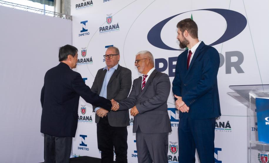 Fotos da inauguração do novo posto de verificação de veículos-tanque em Araucária