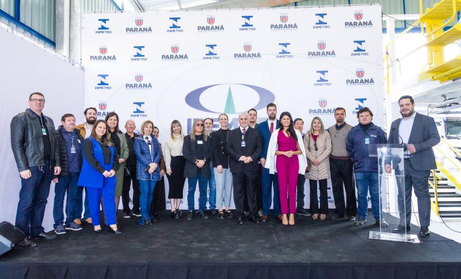 Fotos da inauguração do novo posto de verificação de veículos-tanque em Araucária