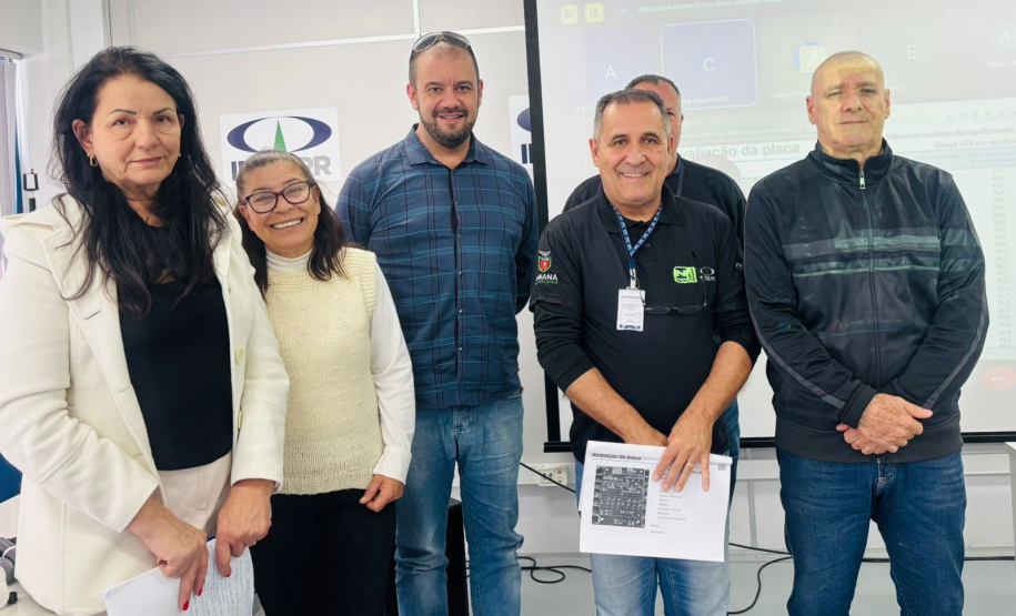 Fiscais do IPEM-PR participam de treinamento sobre fiscalização de motores elétricos