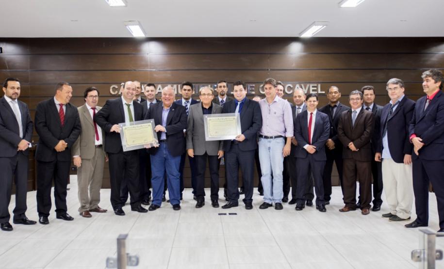 homenagem da Câmara de Vereadores de Cascavel