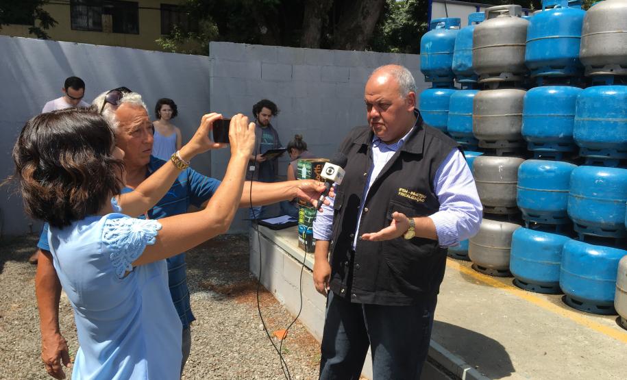 Gás Maringá Presidente Oliveira conversa com a imprensa