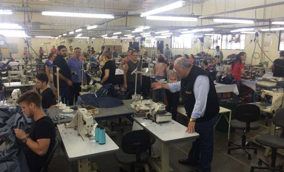 2018 03 06 DV Visita à fábrica de roupas Blindagem, em Santa Izabel do Oeste