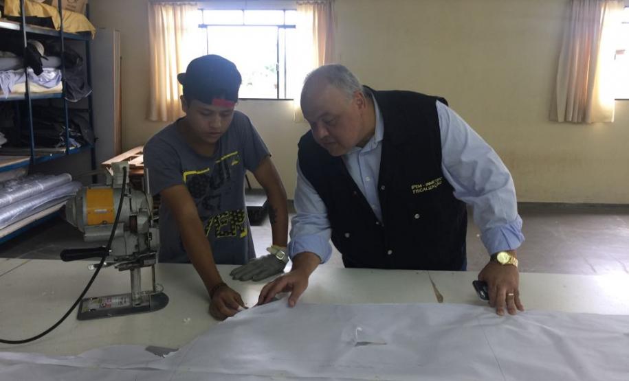 2018 03 06 DV Visita à fábrica de roupas Blindagem, em Santa Izabel do Oeste