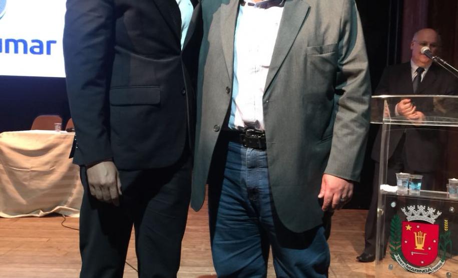 15 03 2018 Maringá Oliveira Filho e o diretor do Procon de Maringá Rogério Calazans