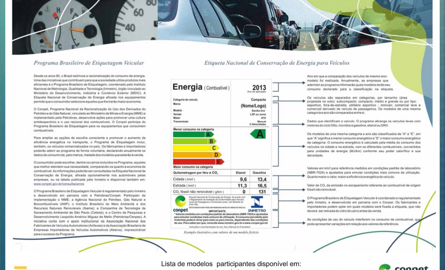 Explicação etiqueta Explicação etiqueta conpet