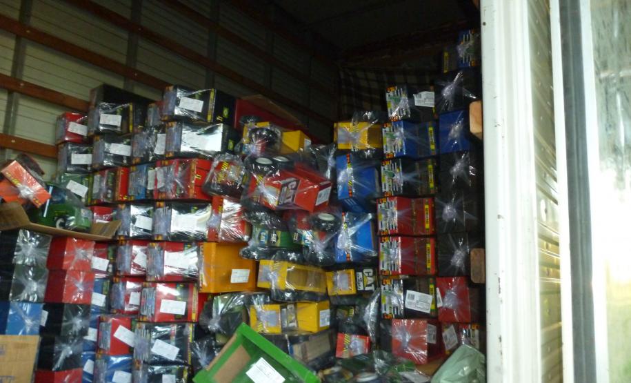 Brinquedos apreendidos em Araruna/PR