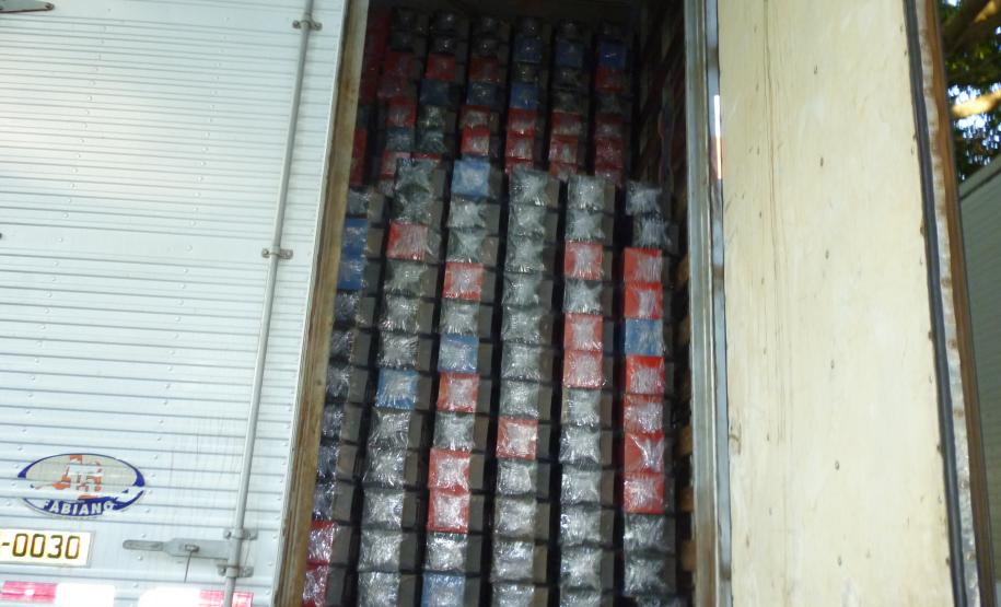 Brinquedos apreendidos em Araruna/PR