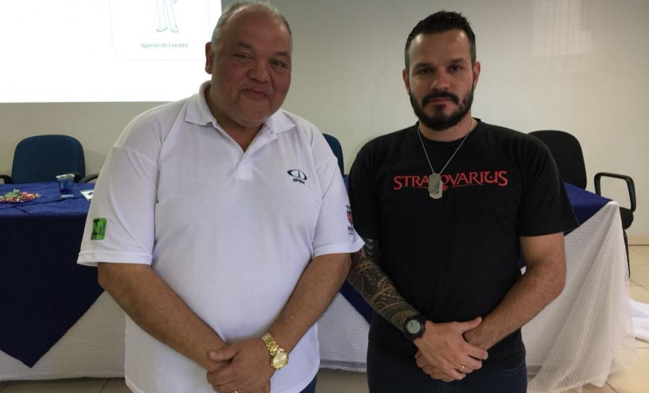 Presidente Oliveira Filho e o prefeito de Paranavaí Carlos Henrique Rossato Gomes, presidente da Amunpar