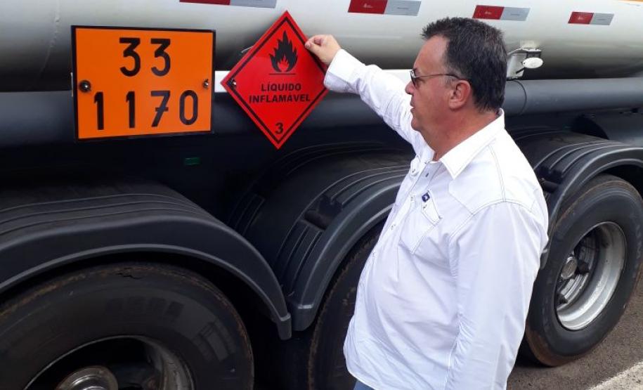 Fiscalização de cronotacógrafos na BR 153, km 40, em Santo Antônio da Platina