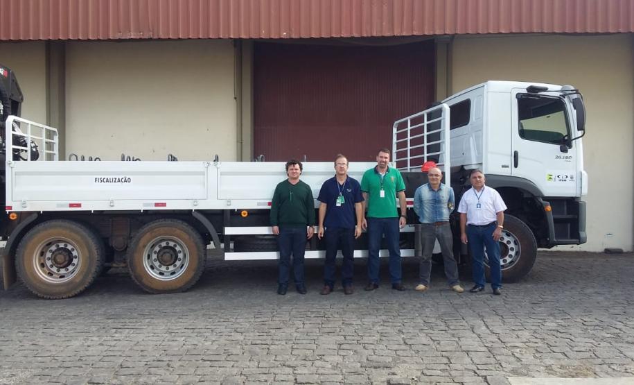 2018 05 11 Reg Guarapuava Caminhão para fiscalização de balanças de grande porte para Regional de Guarapuava