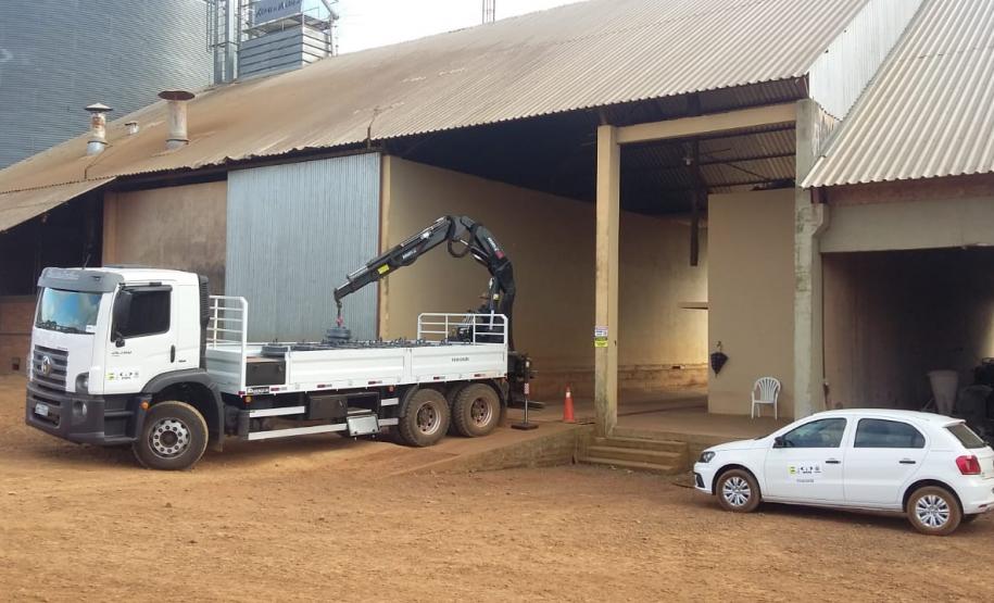 2018 05 11 Reg Guarapuava Caminhão para fiscalização de balanças de grande porte para Regional de Guarapuava