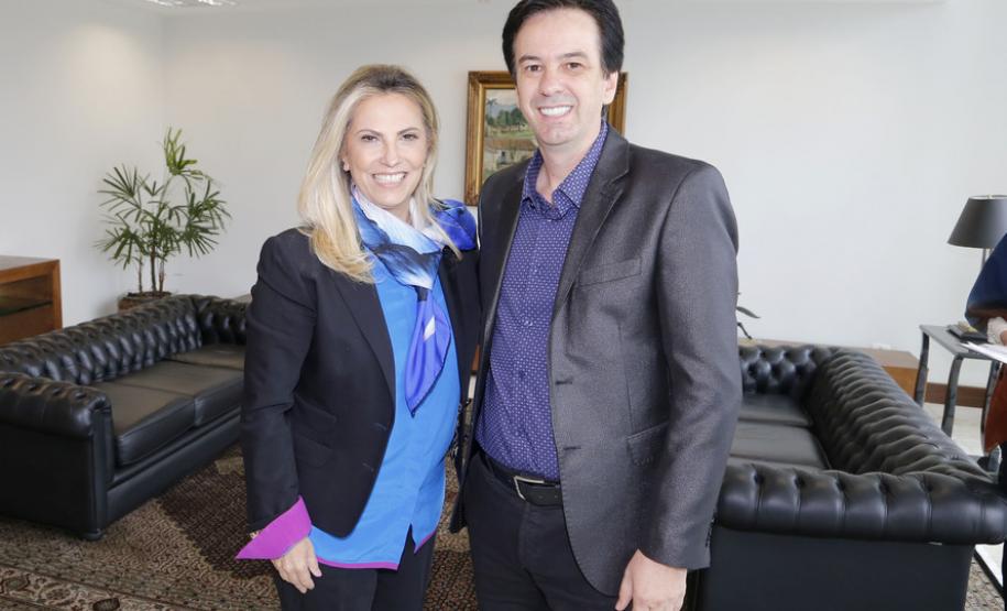 2018 11 19 Emerson Cida Borghetti Governadora Cida Borghetti e o presidente do IPEM PR Emerson Rosetti