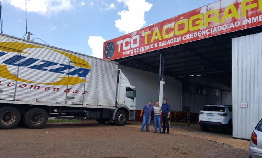 Rosetti visitou a TCO Tacógrafos, de Cascavel