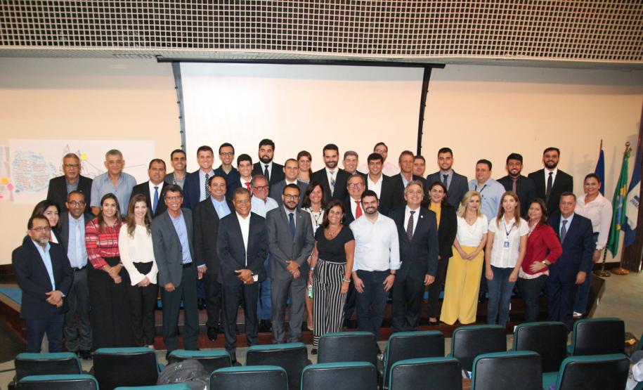 Presidente do IPEM-PR, Rubico Camargo, na reunião no INMETRO