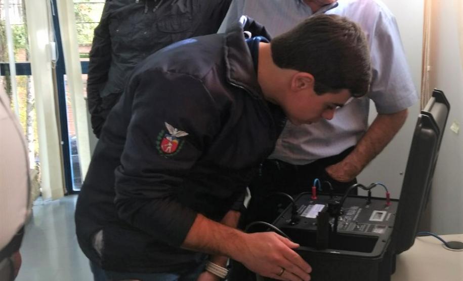 2019 07 31 Doação Aparelho Sindicel doa aparelho para fiscalização de fios e cabos elétricos