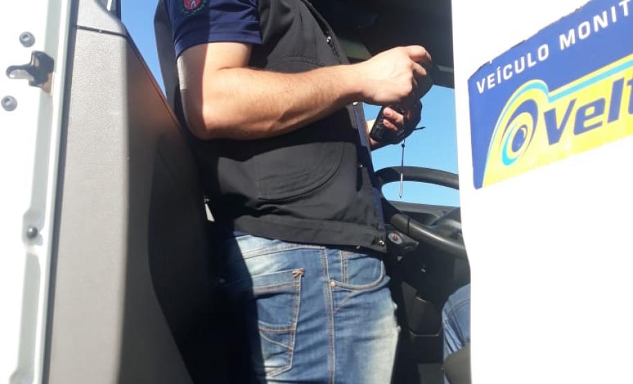 Fiscalização de cronotacógrafos em Guarapuava, distrito de Guará