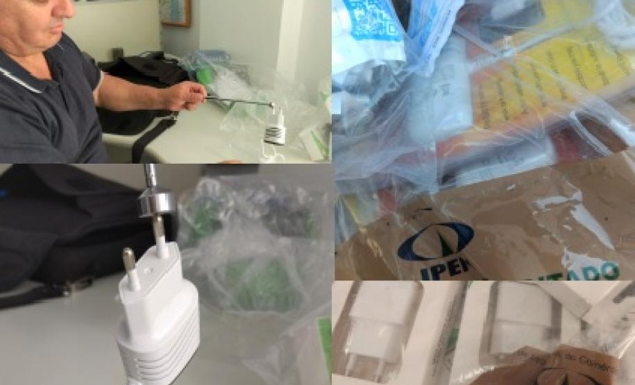IPEM-PR apreende carregadores de celular irregulares