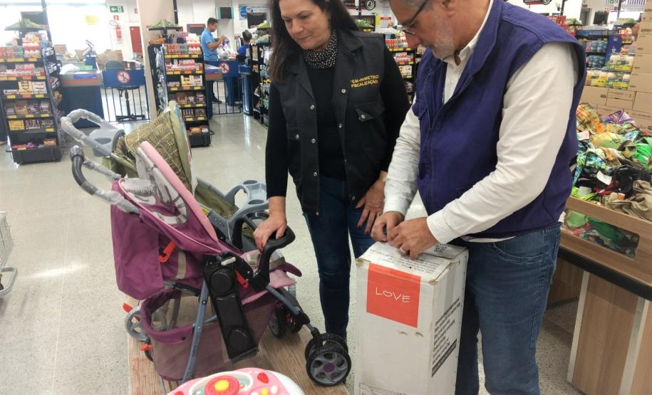 Fiscalização de produtos infantis