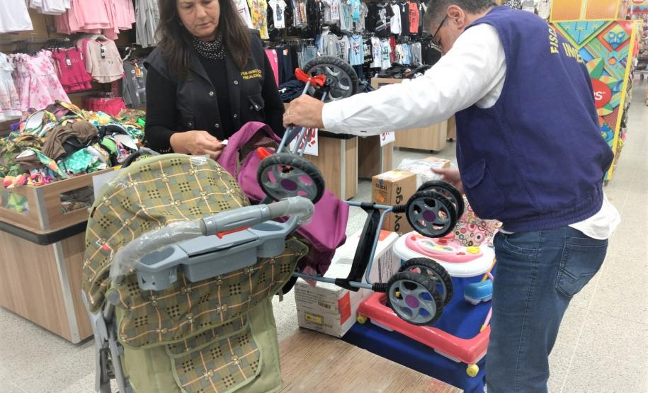 Fiscalização de produtos infantis