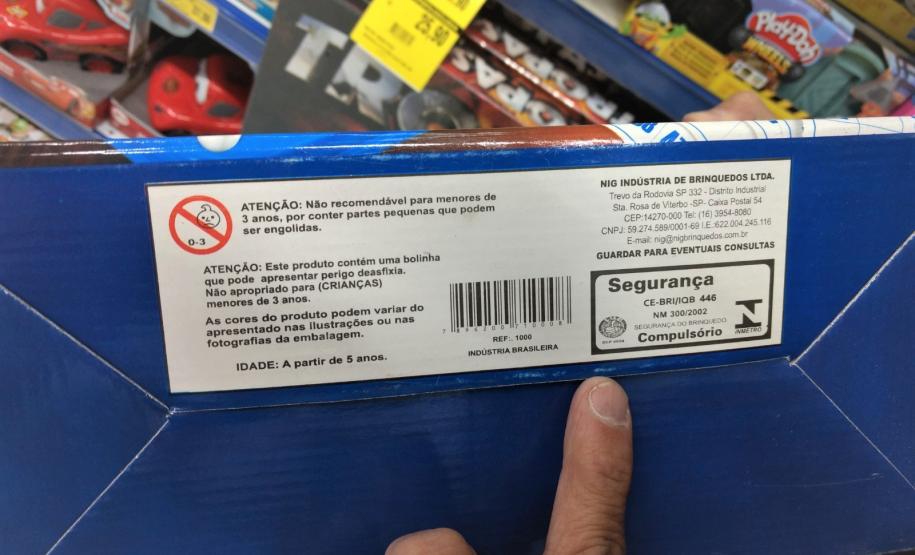 Fiscalização de produtos infantis