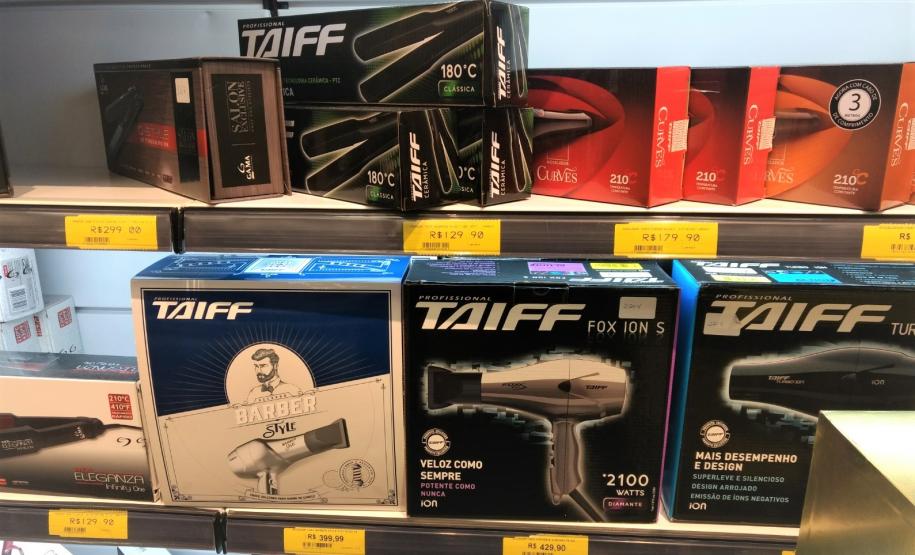 Fiscalização de aparelhos elétricos ligados à beleza feminina e masculina