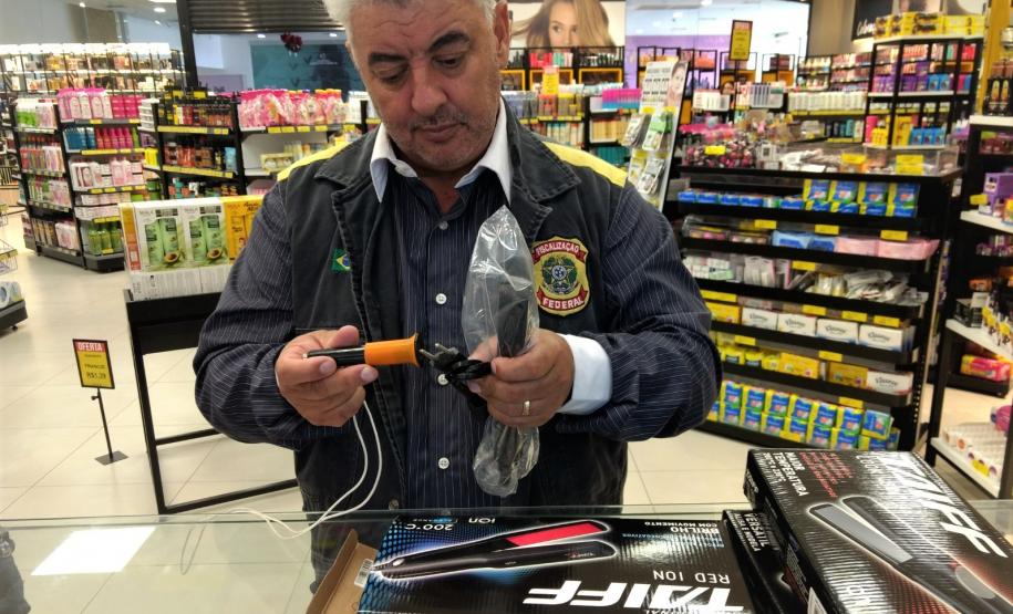 Fiscalização de aparelhos elétricos ligados à beleza feminina e masculina