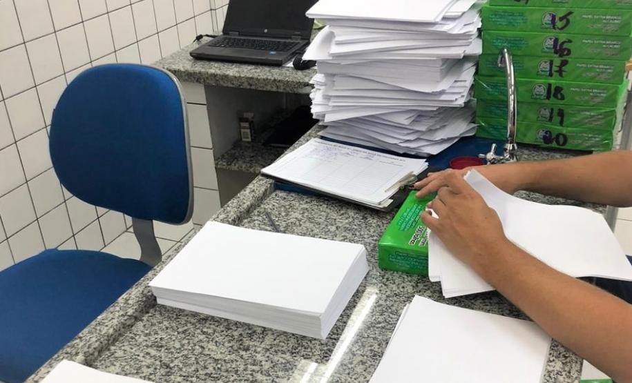 Papel sulfite passa por testes na Regional de Cascavel