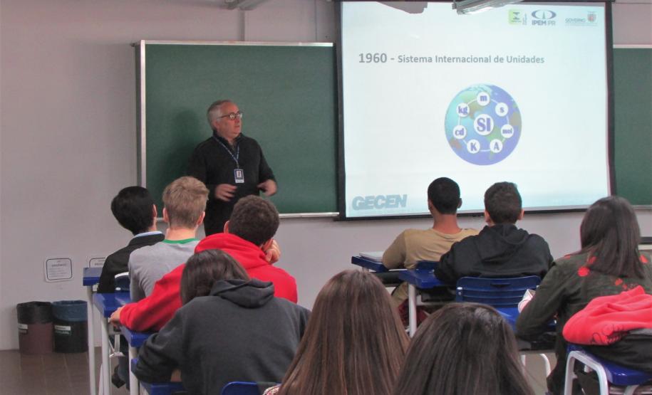 Palestra dos gerentes do IPEM-PR para alunos do IFPR - Campus de Colombo