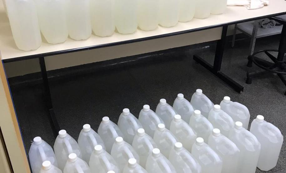 2020 03 30 Doação Londrina Doação de álcool gel para Defesa Civil, em Londrina