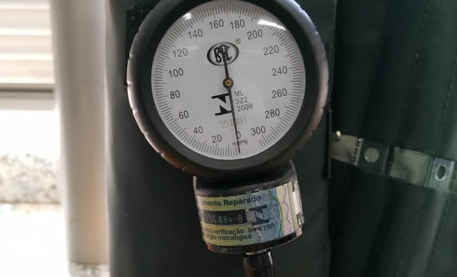 Esfigmomanômetros verificados na Regional de Maringá