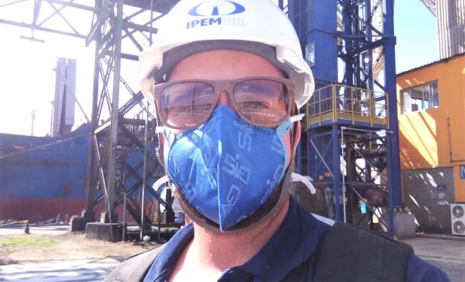 2020 09 25 Balança Porto Ipem faz calibração nas balanças de fluxo no Porto de Paranaguá