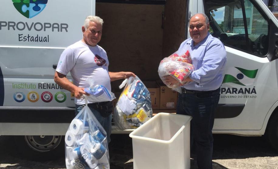 Provopar Ipem doa produtos ao Provopar